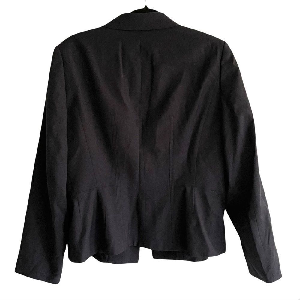 BROOKS BROTHERS Wool Tie Front Blazer Jacket Navy Blue 14 - Picture 3 of 6